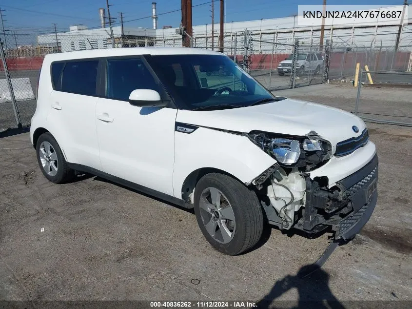 2019 Kia Soul VIN: KNDJN2A24K7676687 Lot: 40836262