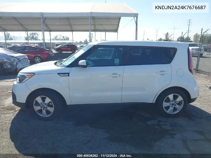 2019 Kia Soul VIN: KNDJN2A24K7676687 Lot: 40836262