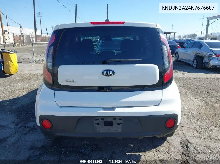 2019 Kia Soul VIN: KNDJN2A24K7676687 Lot: 40836262