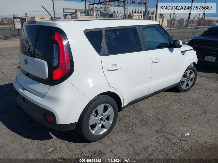 2019 Kia Soul VIN: KNDJN2A24K7676687 Lot: 40836262