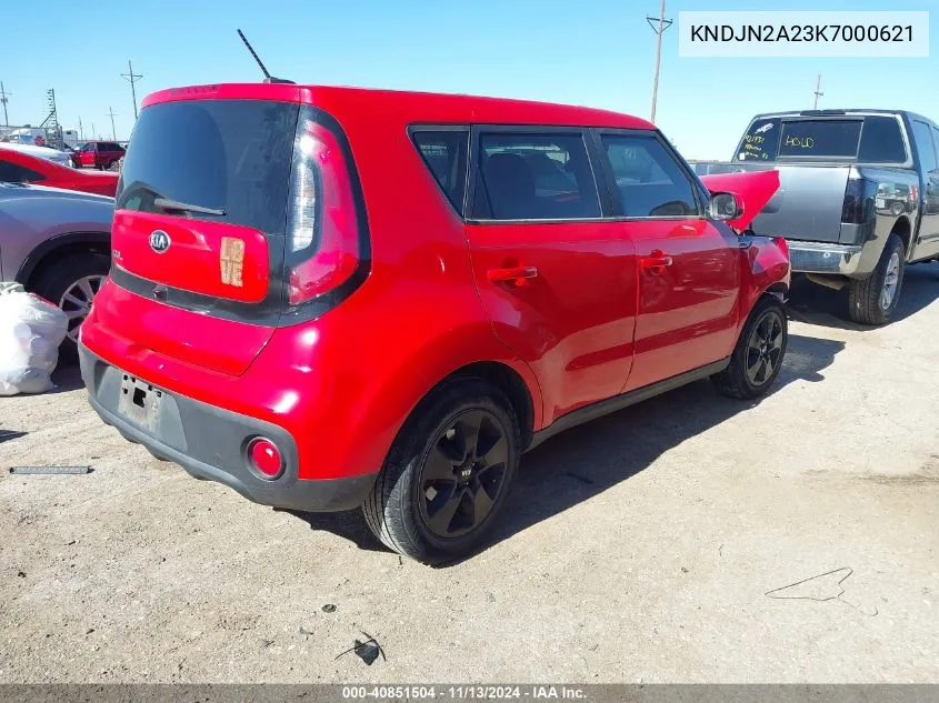 KNDJN2A23K7000621 2019 Kia Soul