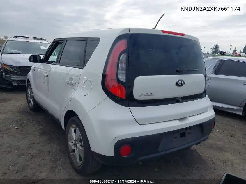 2019 Kia Soul VIN: KNDJN2A2XK7661174 Lot: 40866217