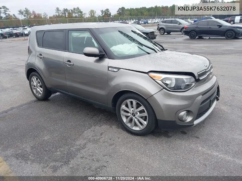 2019 Kia Soul + VIN: KNDJP3A55K7632078 Lot: 40906728