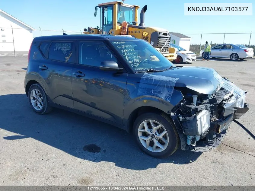 2020 Kia Soul VIN: KNDJ33AU6L7103577 Lot: 12119055