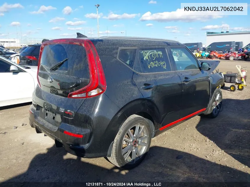 2020 Kia Soul VIN: KNDJ33AU2L7062042 Lot: 12131871