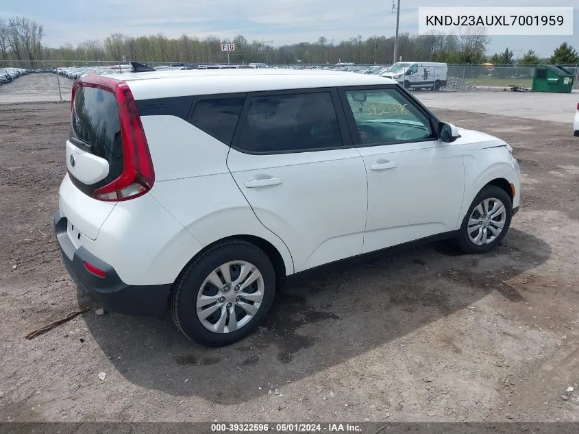 2020 Kia Soul Lx VIN: KNDJ23AUXL7001959 Lot: 39322596