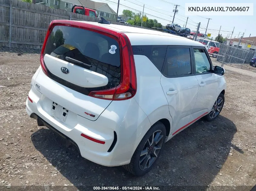 2020 Kia Soul Gt-Line VIN: KNDJ63AUXL7004607 Lot: 39419645