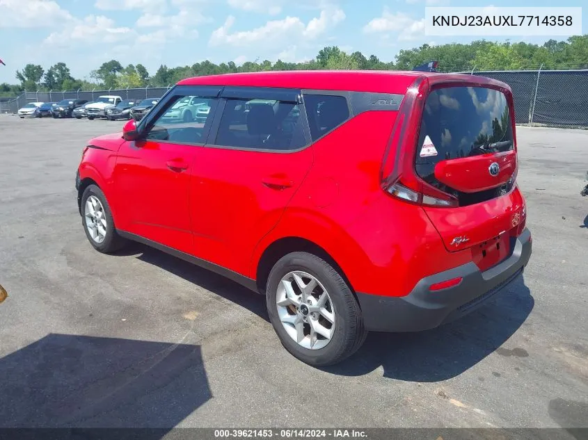 2020 Kia Soul S VIN: KNDJ23AUXL7714358 Lot: 39621453