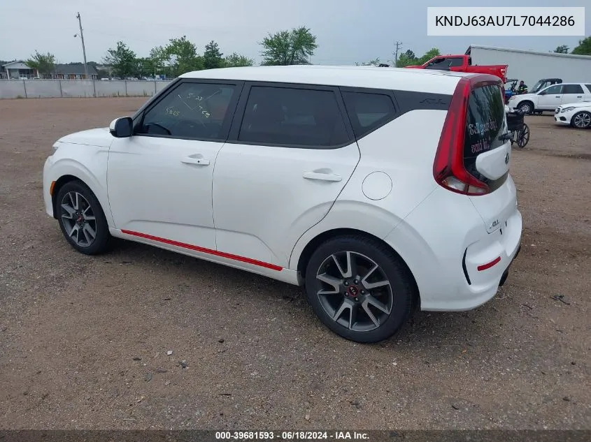 2020 Kia Soul Gt-Line VIN: KNDJ63AU7L7044286 Lot: 39681593