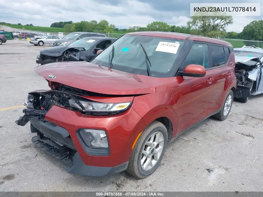 2020 Kia Soul S VIN: KNDJ23AU1L7078414 Lot: 39797556