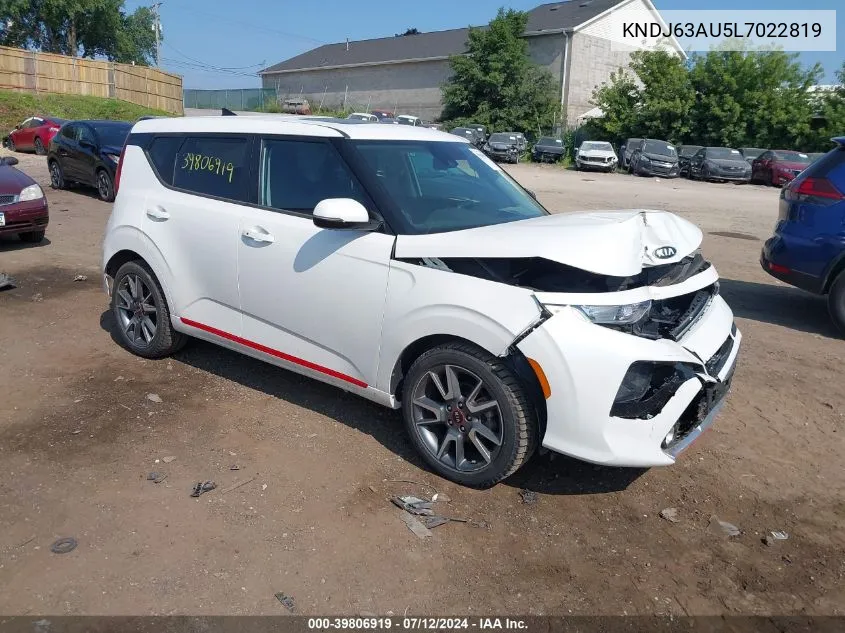 2020 Kia Soul Gt-Line VIN: KNDJ63AU5L7022819 Lot: 39806919