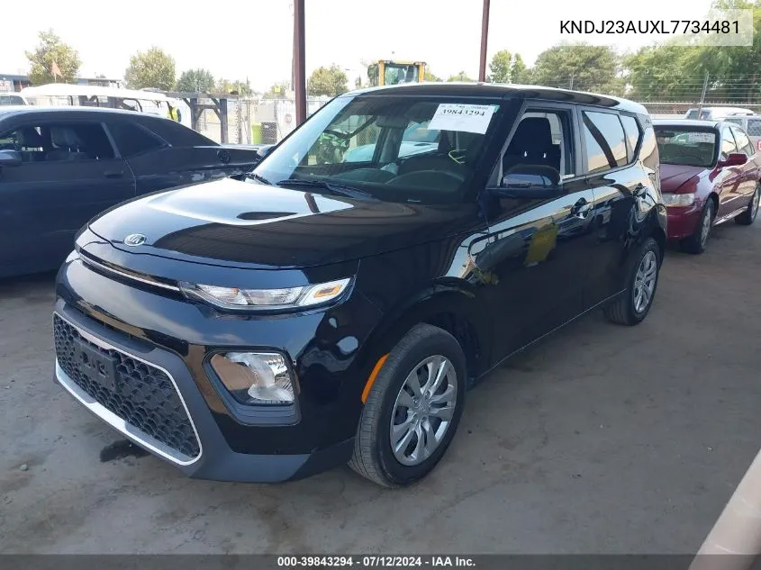 2020 Kia Soul Lx VIN: KNDJ23AUXL7734481 Lot: 39843294