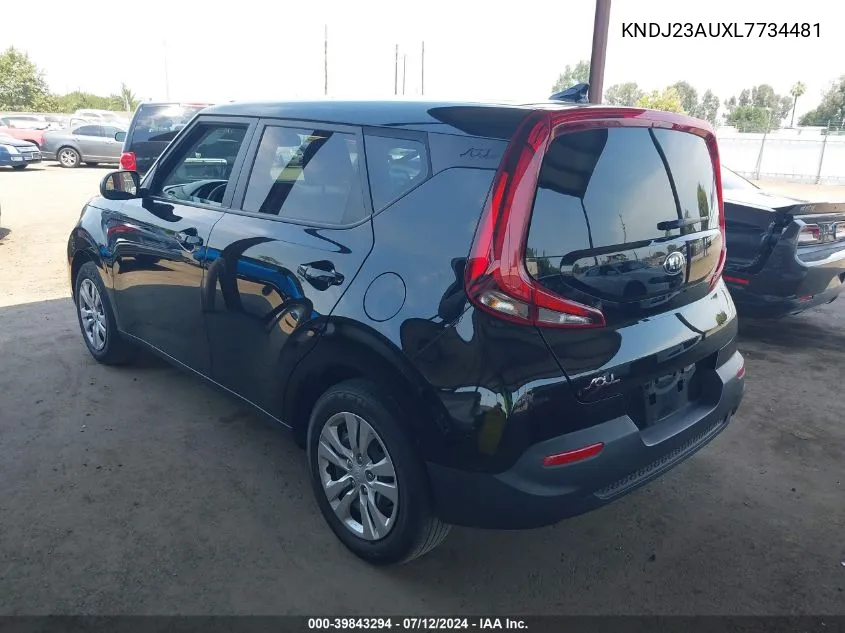 2020 Kia Soul Lx VIN: KNDJ23AUXL7734481 Lot: 39843294