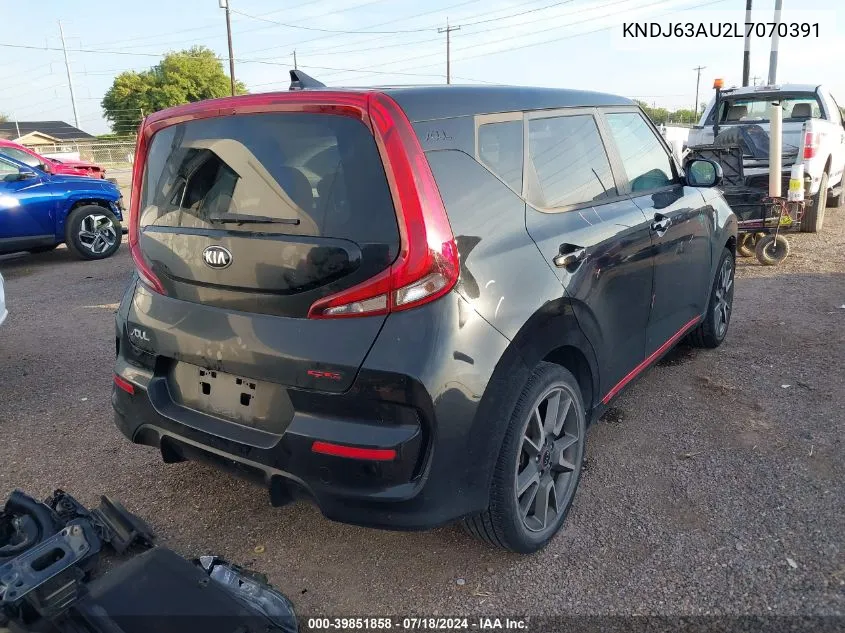 2020 Kia Soul Gt-Line VIN: KNDJ63AU2L7070391 Lot: 39851858