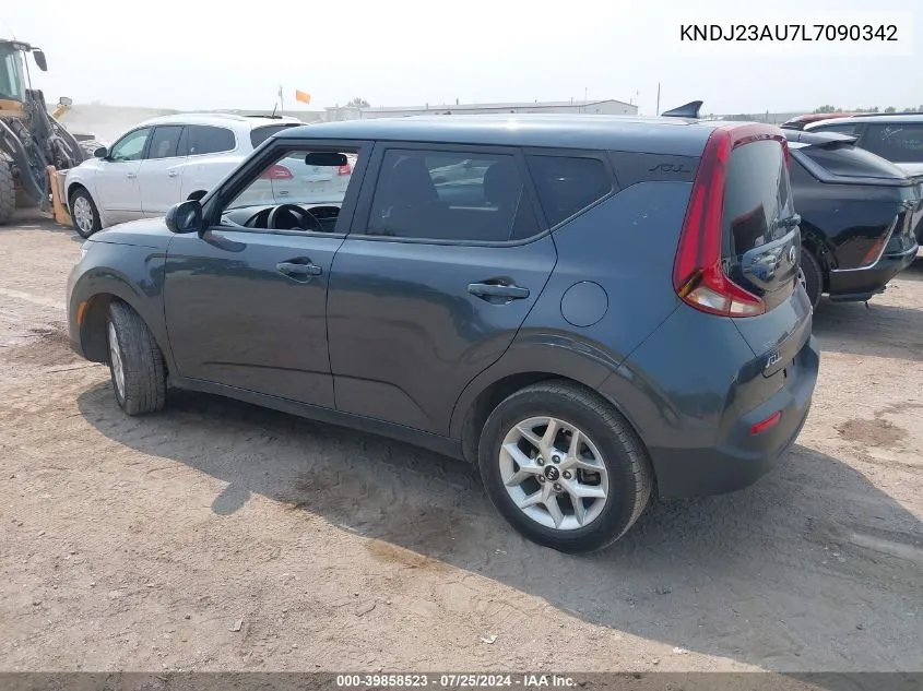 2020 Kia Soul S VIN: KNDJ23AU7L7090342 Lot: 39858523