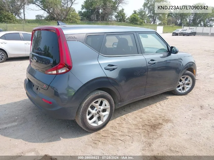 2020 Kia Soul S VIN: KNDJ23AU7L7090342 Lot: 39858523