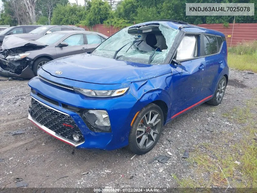 2020 Kia Soul Gt-Line VIN: KNDJ63AU4L7025078 Lot: 39905620