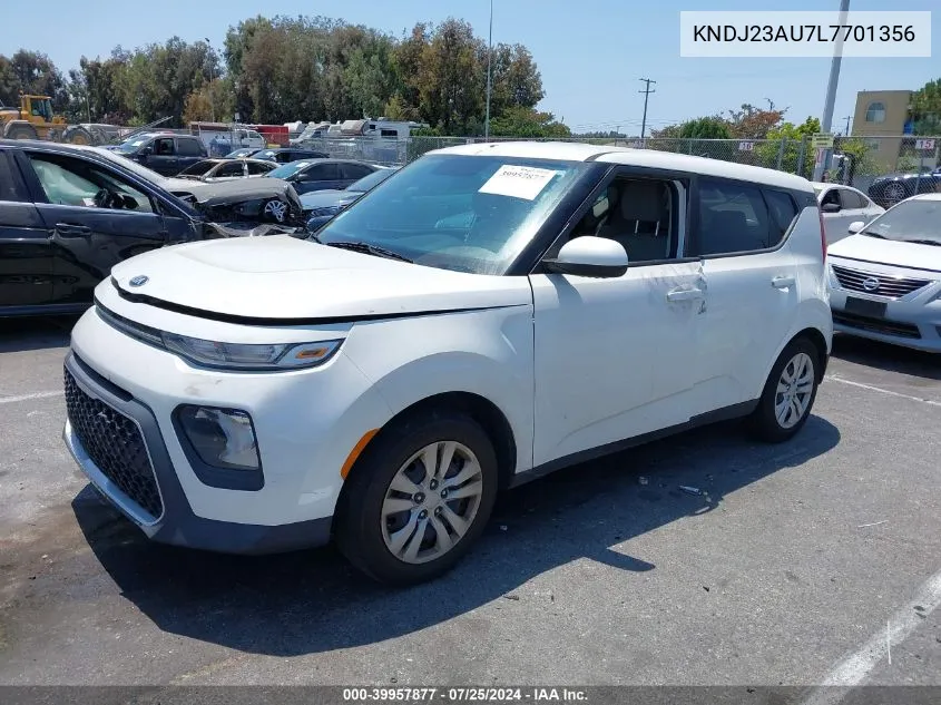 2020 Kia Soul Lx VIN: KNDJ23AU7L7701356 Lot: 39957877