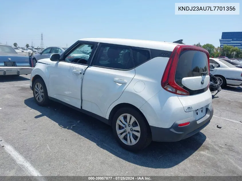 2020 Kia Soul Lx VIN: KNDJ23AU7L7701356 Lot: 39957877