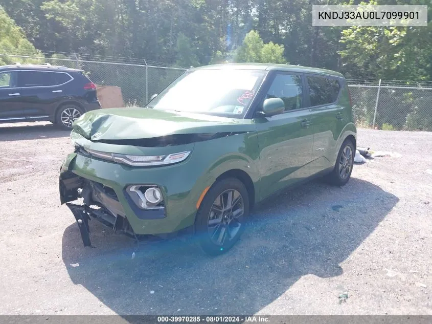 2020 Kia Soul Ex VIN: KNDJ33AU0L7099901 Lot: 39970285