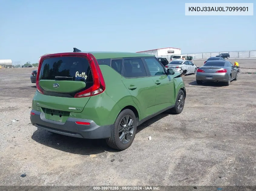 2020 Kia Soul Ex VIN: KNDJ33AU0L7099901 Lot: 39970285