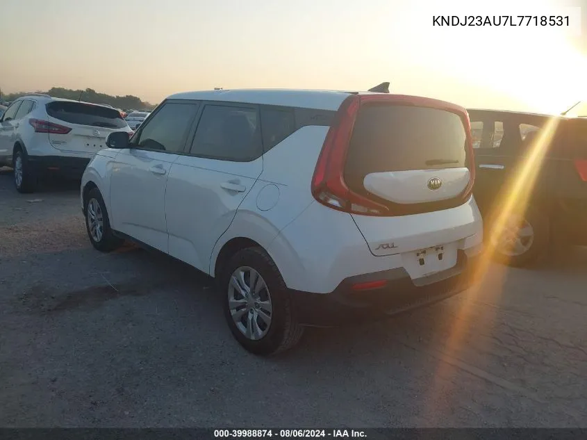 2020 Kia Soul Lx VIN: KNDJ23AU7L7718531 Lot: 39988874