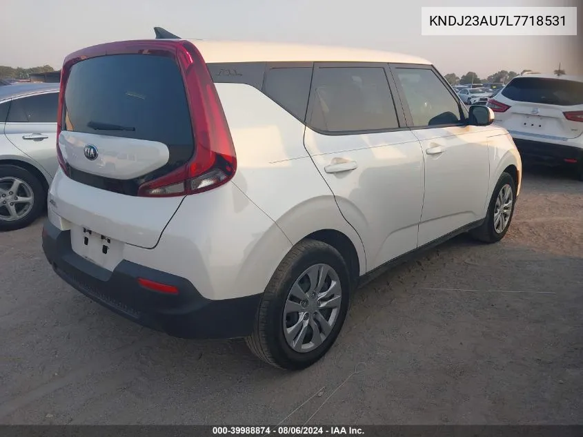 2020 Kia Soul Lx VIN: KNDJ23AU7L7718531 Lot: 39988874