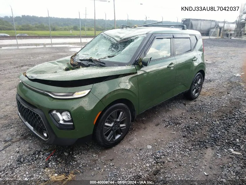 2020 Kia Soul Ex VIN: KNDJ33AU8L7042037 Lot: 40009744