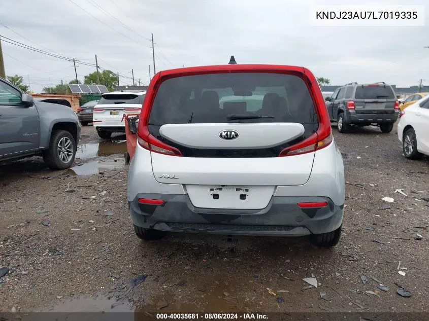 2020 Kia Soul Lx VIN: KNDJ23AU7L7019335 Lot: 40035681