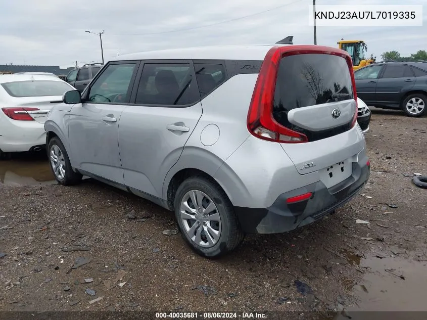 2020 Kia Soul Lx VIN: KNDJ23AU7L7019335 Lot: 40035681