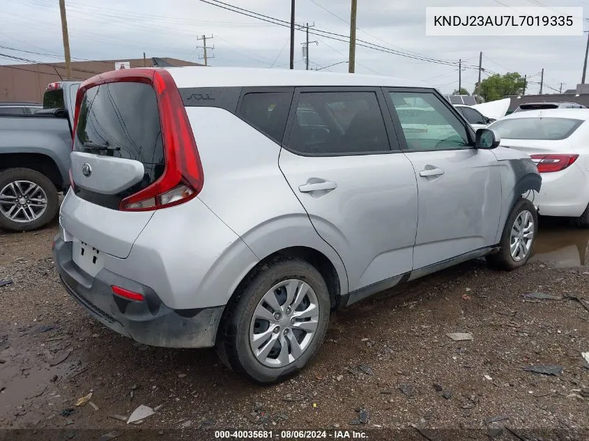 2020 Kia Soul Lx VIN: KNDJ23AU7L7019335 Lot: 40035681