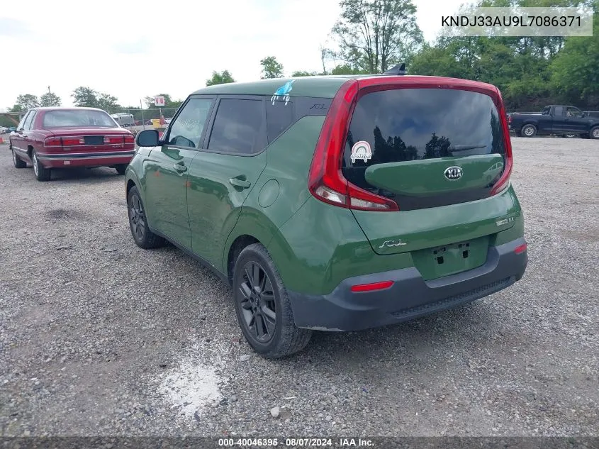 2020 Kia Soul Ex VIN: KNDJ33AU9L7086371 Lot: 40046395