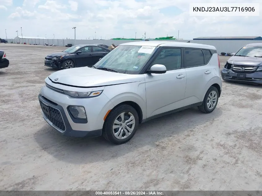 2020 Kia Soul Lx VIN: KNDJ23AU3L7716906 Lot: 40053541