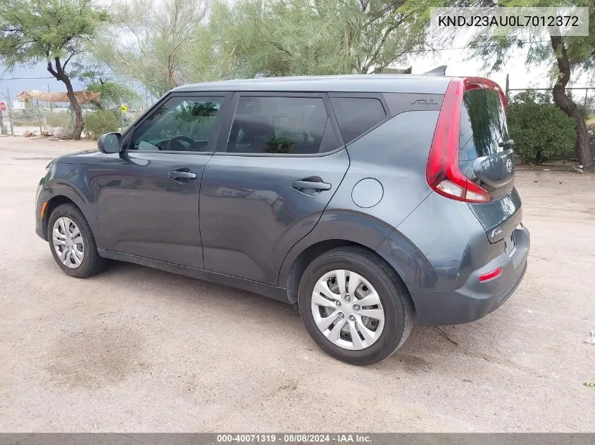 2020 Kia Soul Lx VIN: KNDJ23AU0L7012372 Lot: 40071319