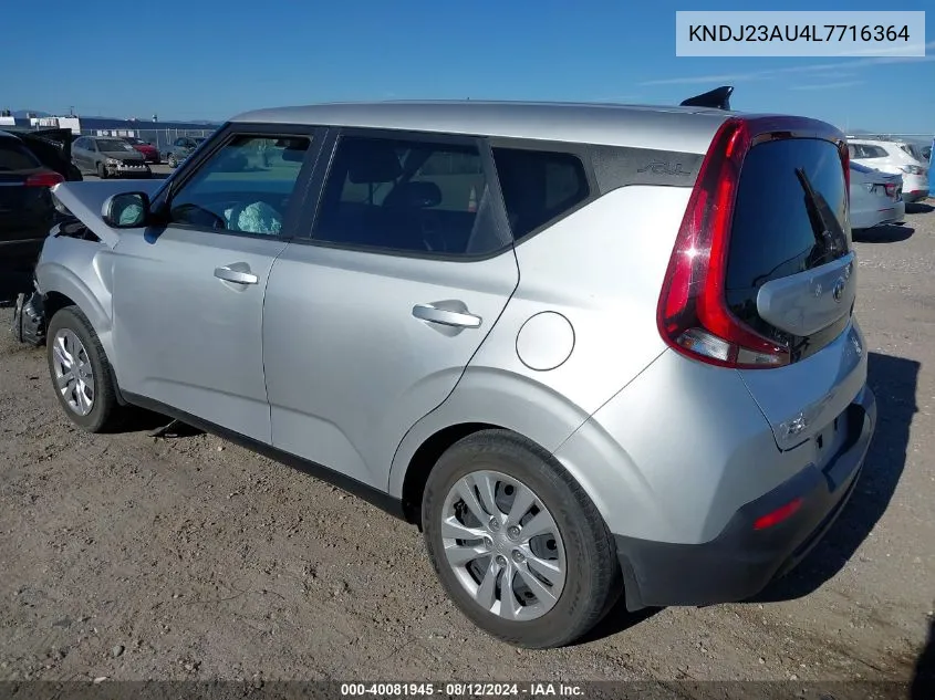 KNDJ23AU4L7716364 2020 Kia Soul Lx