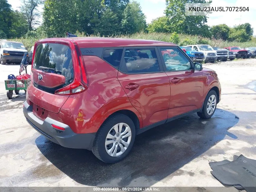 2020 Kia Soul Lx VIN: KNDJ23AU5L7072504 Lot: 40095489