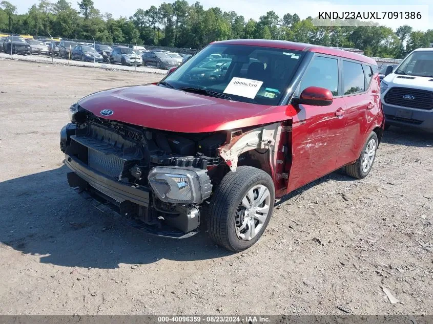 2020 Kia Soul Lx VIN: KNDJ23AUXL7091386 Lot: 40096359