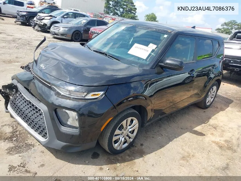 2020 Kia Soul Lx VIN: KNDJ23AU4L7086376 Lot: 40105908