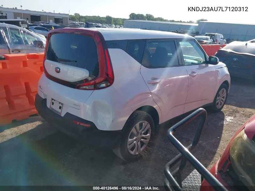 2020 Kia Soul Lx VIN: KNDJ23AU7L7120312 Lot: 40126496