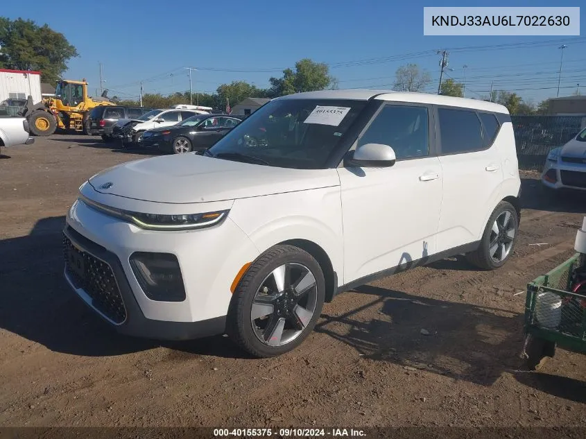 2020 Kia Soul Ex VIN: KNDJ33AU6L7022630 Lot: 40155375