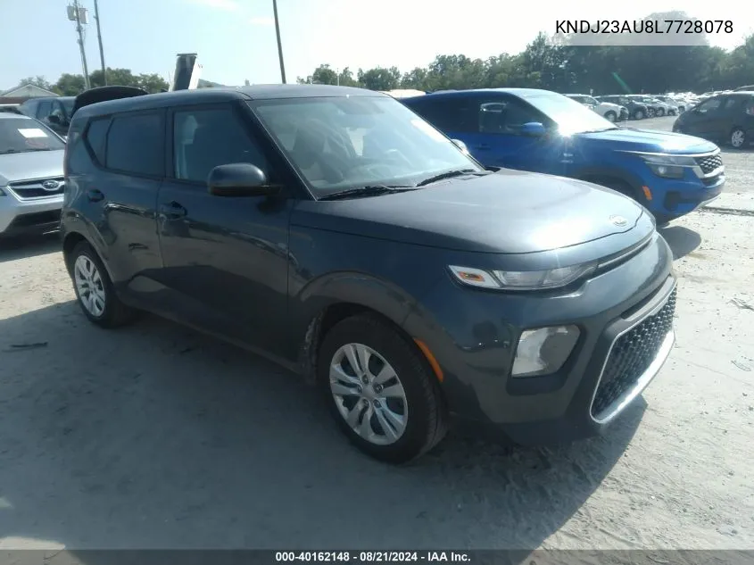 2020 Kia Soul Lx/X Line/S VIN: KNDJ23AU8L7728078 Lot: 40162148