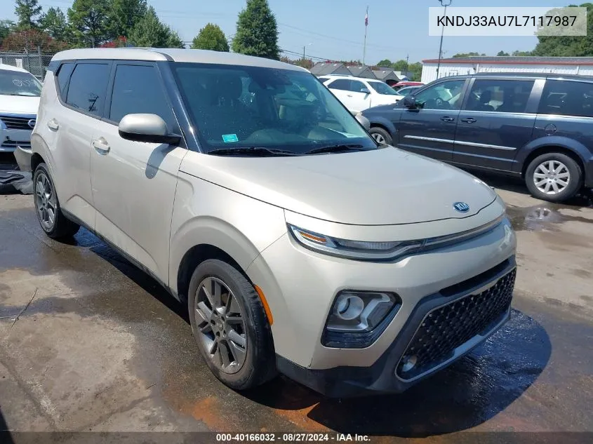 2020 Kia Soul Ex VIN: KNDJ33AU7L7117987 Lot: 40166032