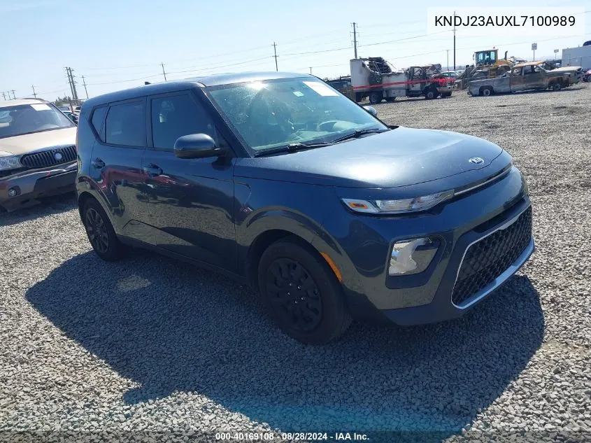 2020 Kia Soul Lx VIN: KNDJ23AUXL7100989 Lot: 40169108