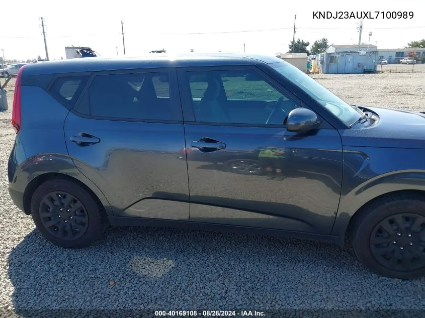 2020 Kia Soul Lx VIN: KNDJ23AUXL7100989 Lot: 40169108