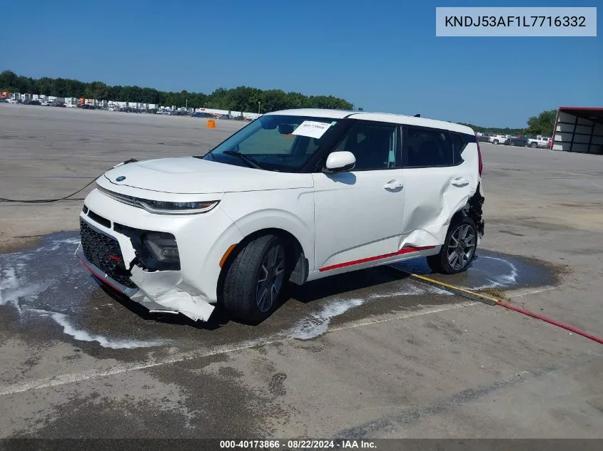 2020 Kia Soul Gt-Line Turbo VIN: KNDJ53AF1L7716332 Lot: 40173866