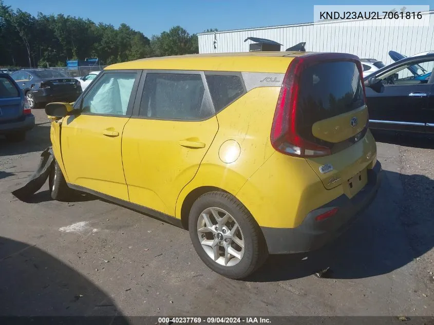 2020 Kia Soul S VIN: KNDJ23AU2L7061816 Lot: 40237769