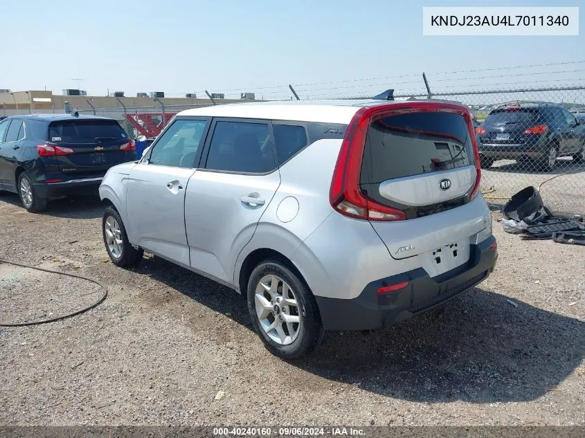 2020 Kia Soul S VIN: KNDJ23AU4L7011340 Lot: 40240160