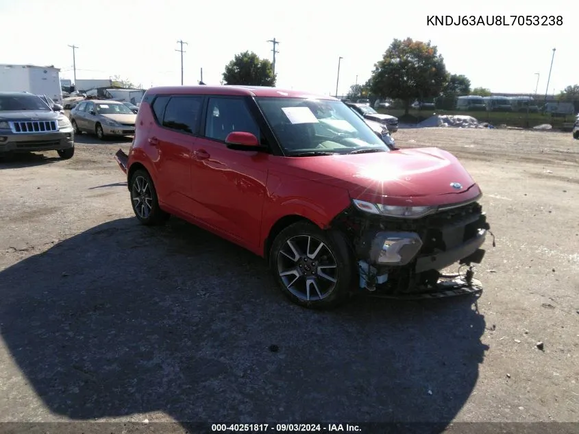 2020 Kia Soul Gt-Line VIN: KNDJ63AU8L7053238 Lot: 40251817