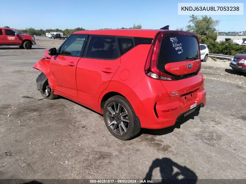 2020 Kia Soul Gt-Line VIN: KNDJ63AU8L7053238 Lot: 40251817