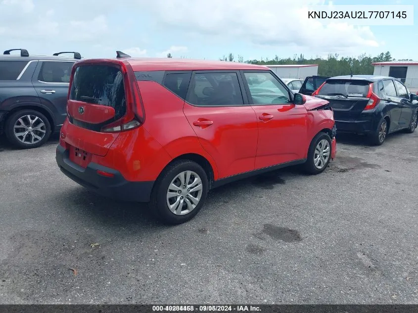 2020 Kia Soul Lx VIN: KNDJ23AU2L7707145 Lot: 40284458